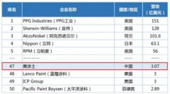 2020年世界涂料百强榜公